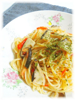 桜えびと茸の美味しい♪スパゲティ.com-レシピのメイン写真