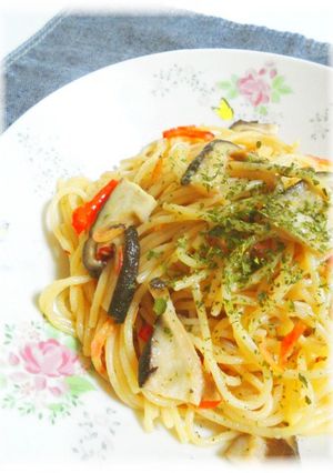 桜えびと茸の美味しい♪スパゲティ.com-レシピのメイン写真