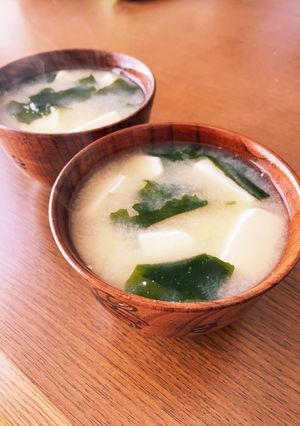 あったかワカメと豆腐の味噌汁-レシピのメイン写真