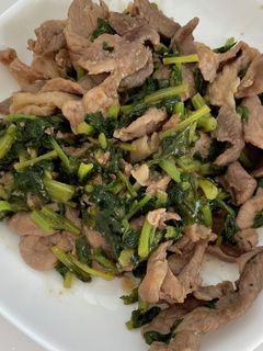 大根の葉と豚肉味噌炒め-レシピのメイン写真