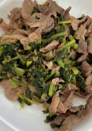大根の葉と豚肉味噌炒め-レシピのメイン写真