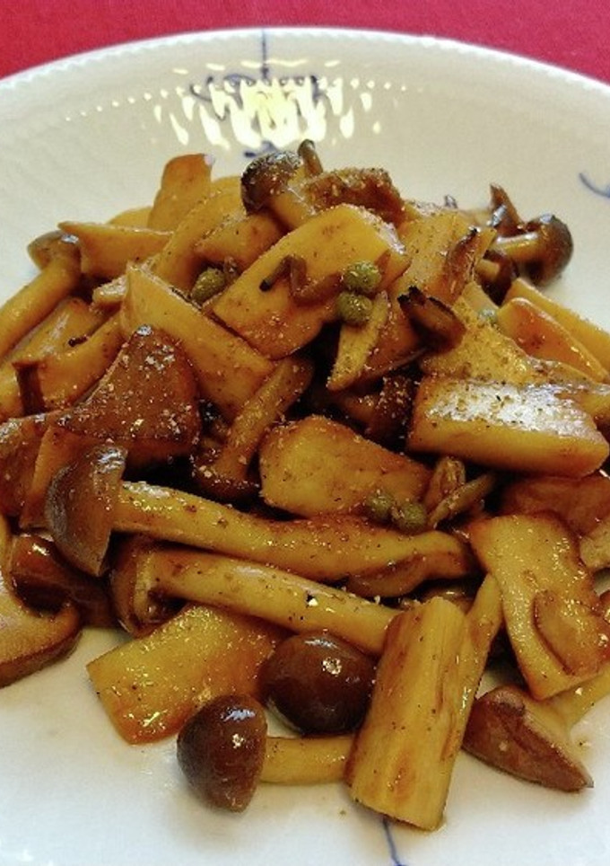 きのこ炒め～蒲焼き山椒味～-レシピのメイン写真
