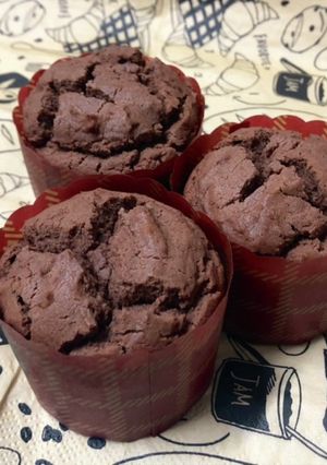 ココアとハチミツのカップケーキ-レシピのメイン写真