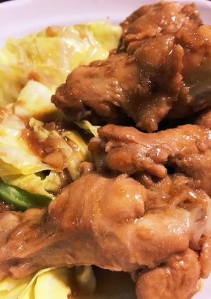 うまみたっぷり　こってり手羽元煮-レシピのメイン写真