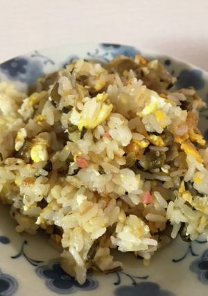 紅しょうが好きに捧ぐ！簡単高菜チャーハン-レシピのメイン写真