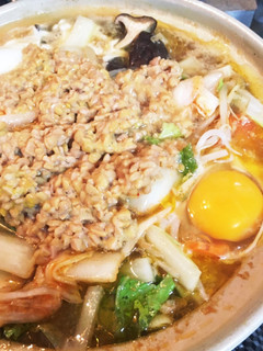 子どもと一緒に♪キムチ納豆鍋-レシピのメイン写真
