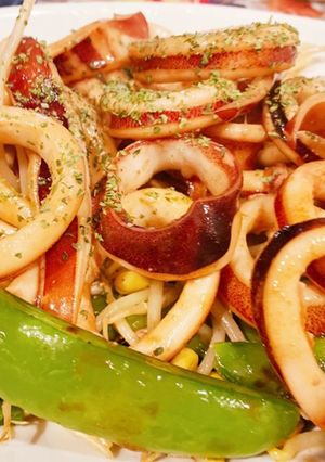 柔らかイカと豆もやし低糖質炒め-レシピのメイン写真