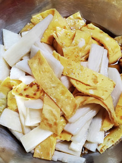 まろやかポン酢☆薄焼き卵の山芋短冊-レシピのメイン写真