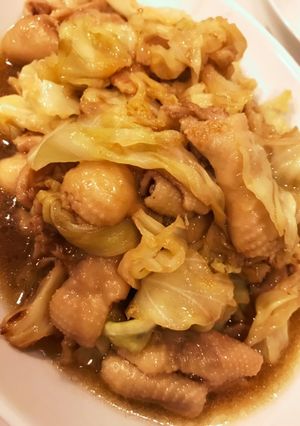 もつ煮込みならぬ！鶏皮煮込み〜♪-レシピのメイン写真