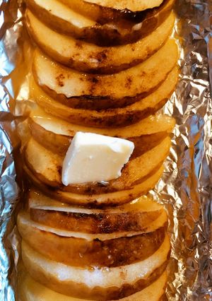 超絶カンタン！グリルで作る焼き林檎！-レシピのメイン写真