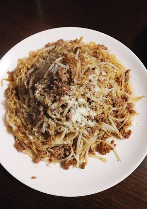 絶品☆もやしと挽き肉のオイスター焼きそば-レシピのメイン写真