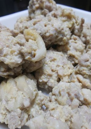 粗挽き鶏団子-レシピのメイン写真