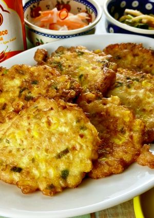 甘くておいしい！とうもろこしのかき揚げ-レシピのメイン写真