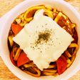 チーズで!焼きカレー風うどん