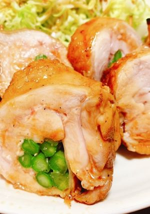 鶏もも肉のアスパラ肉巻き-レシピのメイン写真