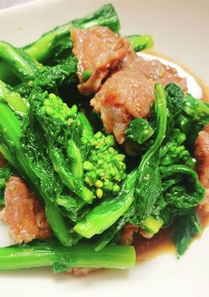 豚肉と菜の花のからし和え-レシピのメイン写真