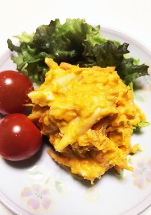 おからパウダー入りかぼちゃサラダ-レシピのメイン写真