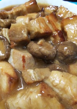 豚バラと干し椎茸のオイスターソース煮-レシピのメイン写真