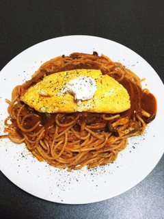 やけくそオムカレーナポリタン-レシピのメイン写真