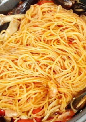 ホットプレートでペスカトーレ-レシピのメイン写真