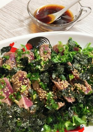 薬味で食べる☆マグロのたたき-レシピのメイン写真