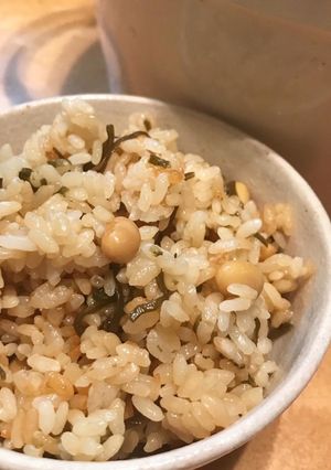 塩昆布とお豆のごはん-レシピのメイン写真