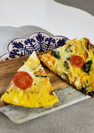 余ったパスタのオープンオムレツ-レシピのメイン写真