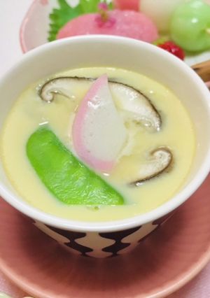 8倍濃縮白だしで簡単茶碗蒸し4人分-レシピのメイン写真