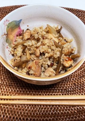 簡単鳥ごぼう飯-レシピのメイン写真