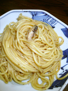 鰯のオイル漬けジェノベーゼ スパゲッティ-レシピのメイン写真
