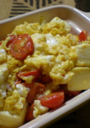 トマトと豆腐の玉子炒め-レシピのメイン写真