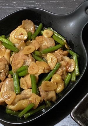 もも肉とニンニクの芽炒め-レシピのメイン写真