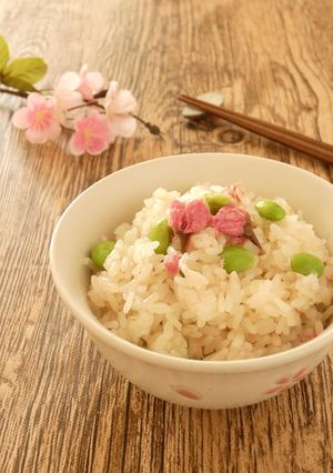 桜おこわ-レシピのメイン写真