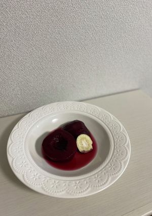 洋梨の赤ワインコンポート-レシピのメイン写真