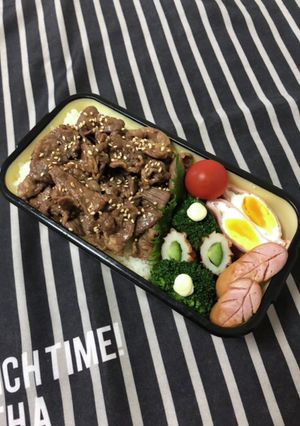 男子高校生弁当2／22焼肉弁当-レシピのメイン写真