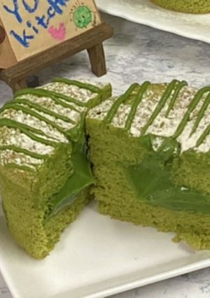 抹茶のフォンダンショコラシフォンケーキ-レシピのメイン写真