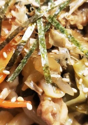 お年寄り絶賛シリーズ☆チン菜焼きうどん☆-レシピのメイン写真