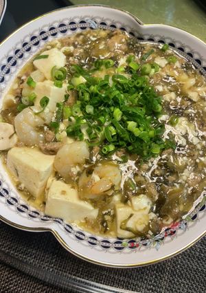 海老と高菜そぼろの豆腐煮-レシピのメイン写真