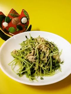 豆苗のツナマスタード炒め-レシピのメイン写真
