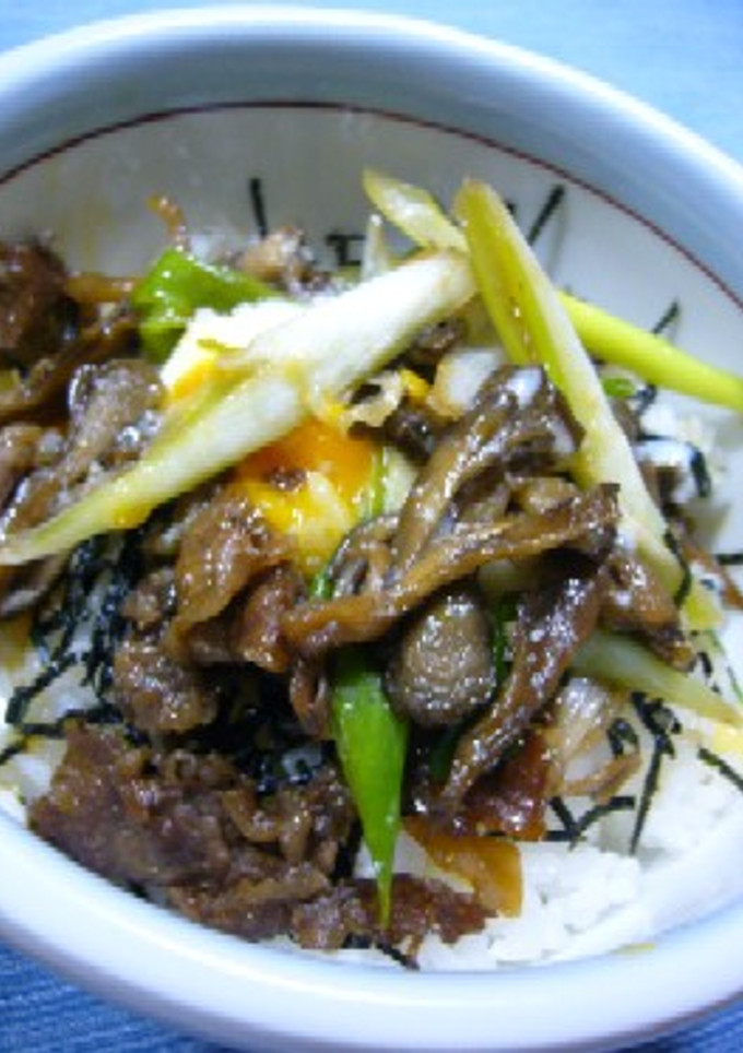 きのこと牛肉の簡単どんぶり♪-レシピのメイン写真
