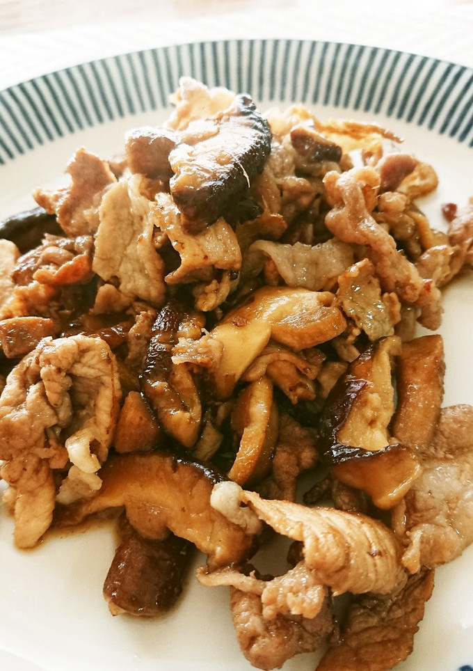 生椎茸と豚肉の生姜焼き-レシピのメイン写真