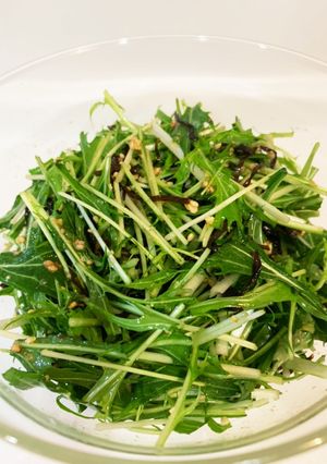 5分で完成水菜サラダ-レシピのメイン写真