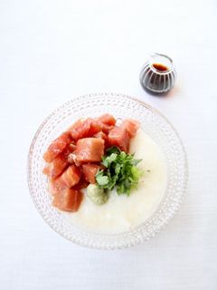 定番料理、美味しい〜【マグロの山かけ】鮪-レシピのメイン写真