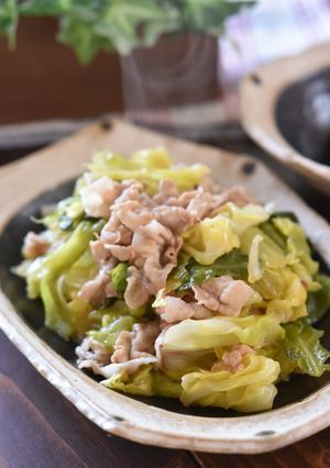 豚バラと春キャベツのやわらか炒め煮-レシピのメイン写真