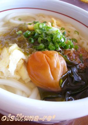 満足ひとりランチ❤梅うどん-レシピのメイン写真