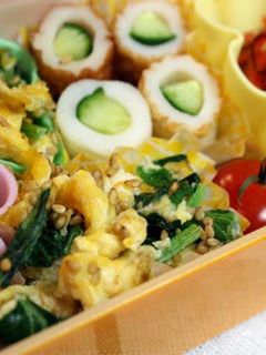 ★簡単お弁当1品★小松菜の卵炒め-レシピのメイン写真