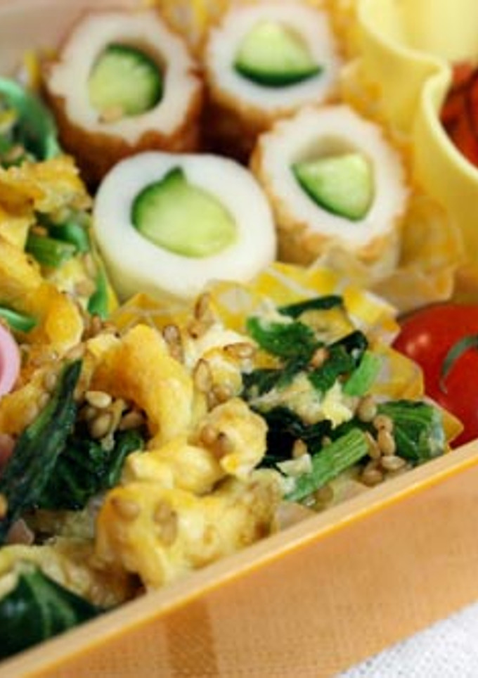 ★簡単お弁当１品★小松菜の卵炒め-レシピのメイン写真