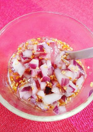 ♪かんたん酢で紫玉ねぎの中華漬け♪-レシピのメイン写真