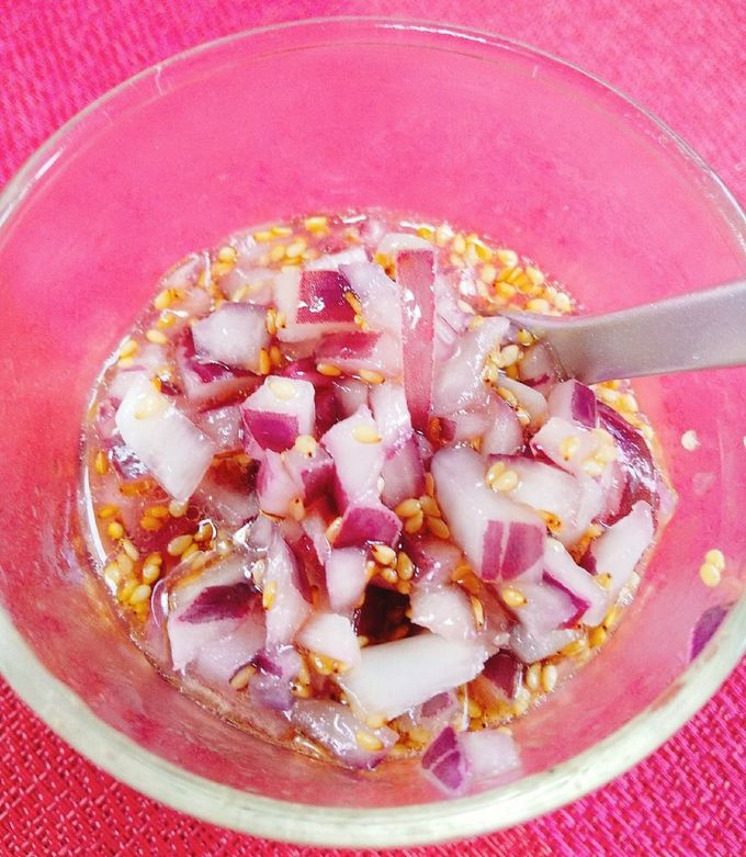 ♪かんたん酢で紫玉ねぎの中華漬け♪-レシピのメイン写真