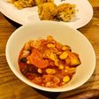 さつまいもと大豆のトマト煮込み